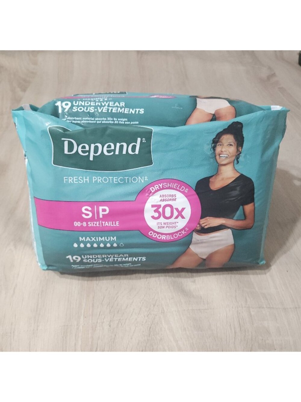 Depend Fresh Protection Women's Underwear, Small, 19ct Free Shipping!